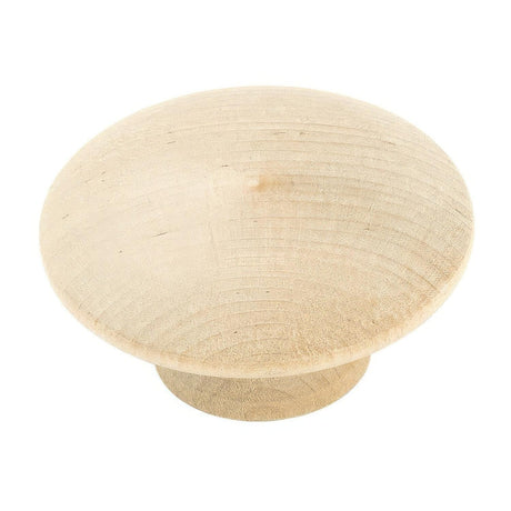 Amerock BP814WD Allison Value 2" Diameter Wooden Mushroom Cabinet Knobs