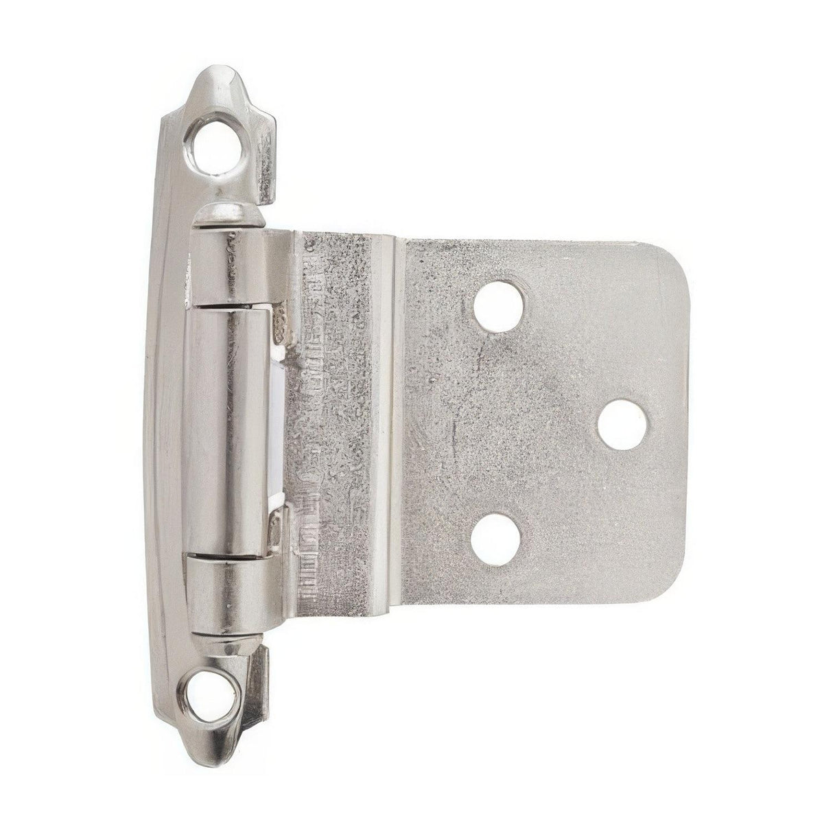 Amerock BPR3428G10 BPR3428 Functional Hardware 3/8" Steel 2 Pack Inset Self Closing Face Mount Hinge Satin Nickel