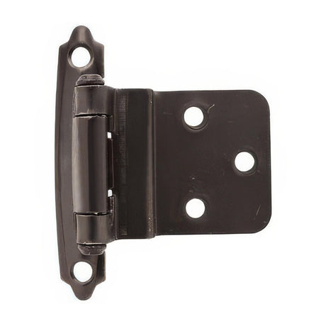 Amerock BPR3428ORB BPR3428 Functional Hardware 3/8" Steel 2 Pack Inset Self Closing Face Mount Hinge Oil Rubbed Bronze