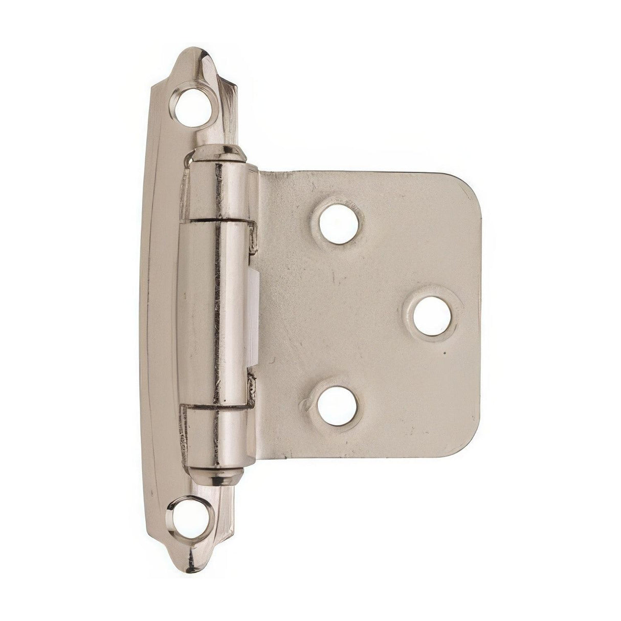 Amerock BPR342926 BPR3429 Functional Hardware Steel 2 Pack Variable Overlay Self Closing Face Mount Hinge Bright Chrome