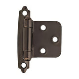 Amerock BPR3429ORB BPR3429 Functional Hardware Steel 2 Pack Variable Overlay Self Closing Face Mount Hinge Oil Rubbed Bronze