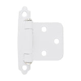 Amerock BPR3429W BPR3429 Functional Hardware Steel 2 Pack Variable Overlay Self Closing Face Mount Hinge White