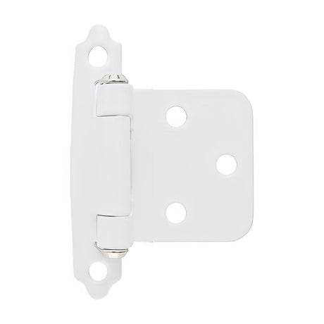Amerock BPR3429W BPR3429 Functional Hardware Steel 2 Pack Variable Overlay Self Closing Face Mount Hinge White