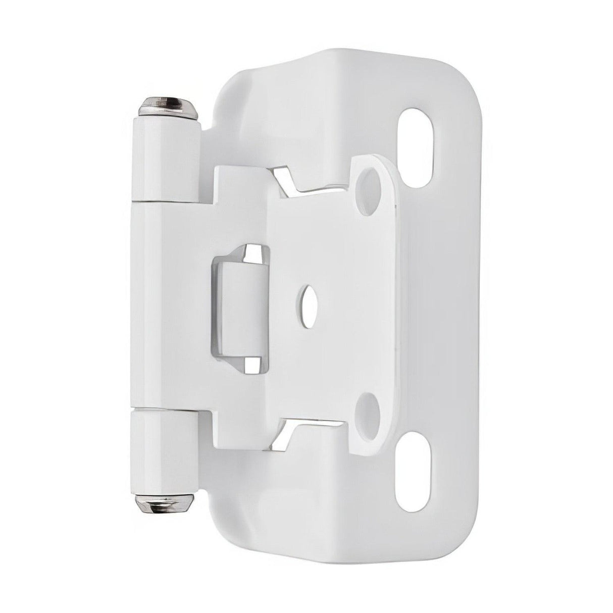 Amerock BPR7550G10 BPR7550 Functional Hardware 1/2" Steel 2 Pack Overlay Self Closing Partial Wrap Hinge Satin Nickel