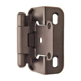 Amerock BPR7550ORB 1/2 Inch Overlay Self-Closing Partial Wrap Hinge Oil Rubbed Bronze
