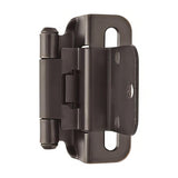 Amerock BPR7565ORB BPR7565 Functional Hardware 3/8" Steel 2 Pack Inset Self Closing Partial Wrap Hinge Oil Rubbed Bronze
