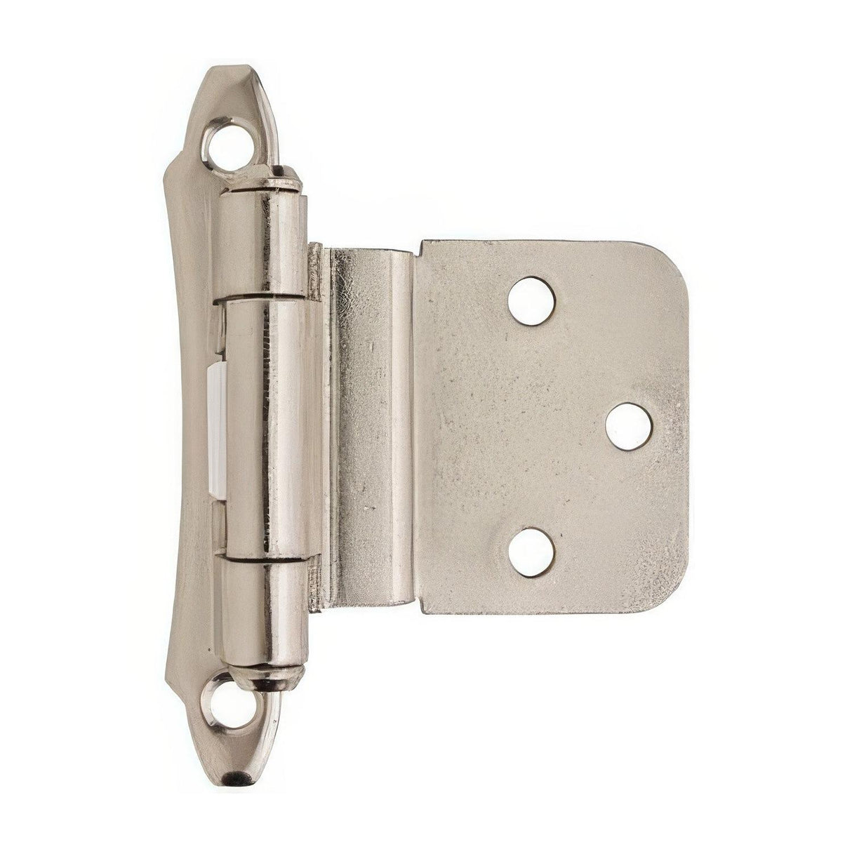 Amerock BPR792826 BPR7928 Functional Hardware 3/8" Steel 2 Pack Inset Self Closing Face Mount Hinge Bright Chrome