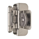Amerock BPR8700G10 BPR8700 Functional Hardware 3/8" Steel 2 Pack Inset Double Demountable Hinge Satin Nickel