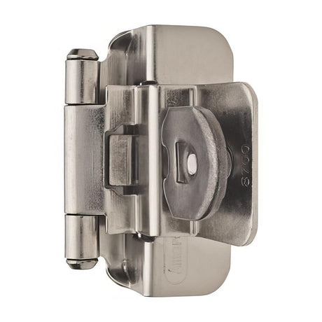 Amerock BPR8700G10 BPR8700 Functional Hardware 3/8" Steel 2 Pack Inset Double Demountable Hinge Satin Nickel
