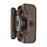 Amerock BPR8704ORB BPR8704 Functional Hardware 1/2" Steel 2 Pack Overlay Double Demountable Hinge Oil Rubbed Bronze