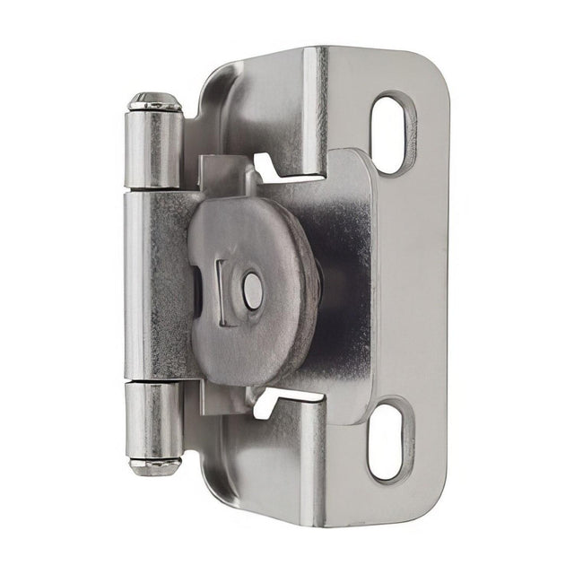 Amerock BPR8719BB BPR8719 Functional Hardware 1/2" Steel 2 Pack Overlay Single Demountable Partial Wrap Hinge Burnished Brass