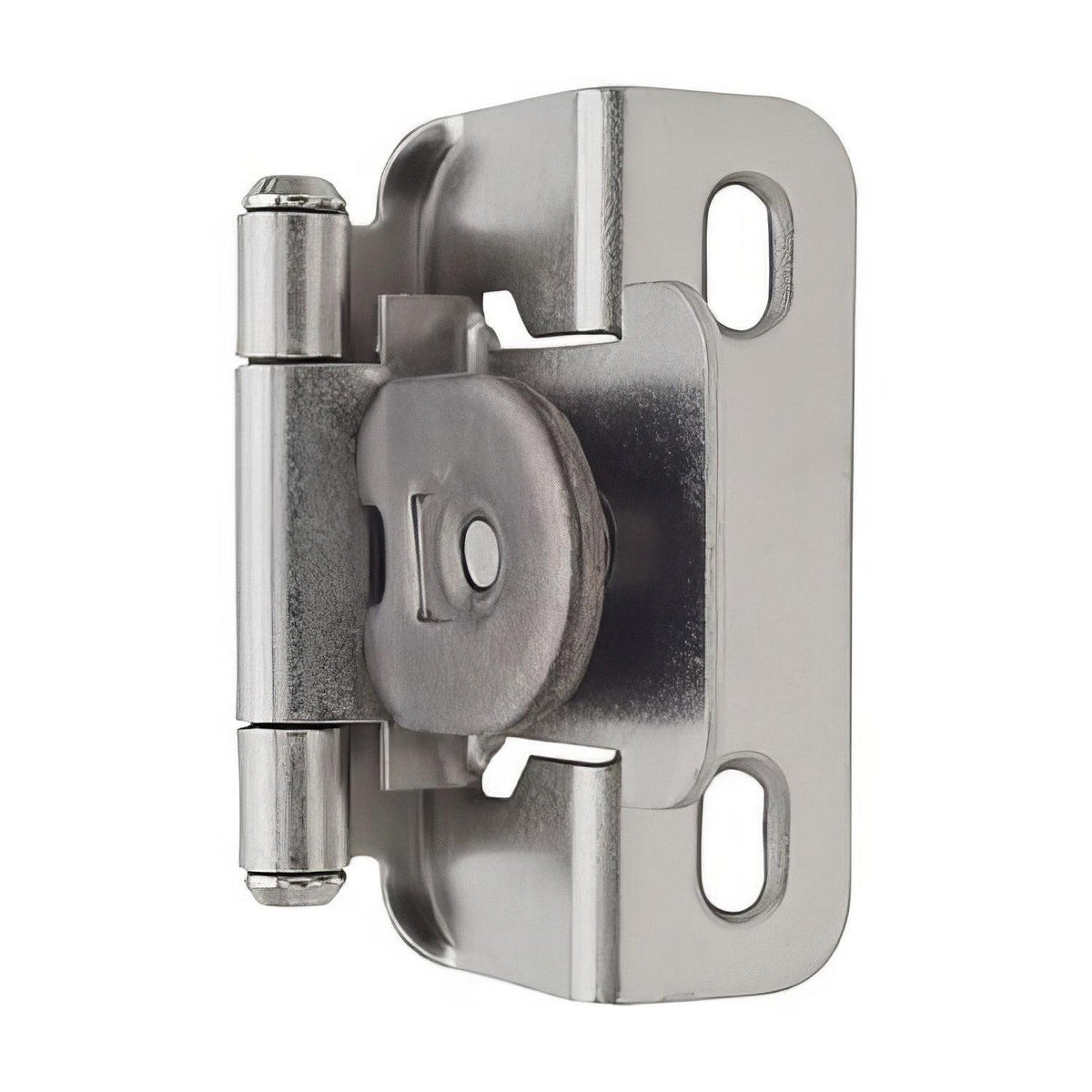 Amerock BPR8719G10 1/2 Inch Overlay Single Demountable Partial Wrap Hinge Satin Nickel