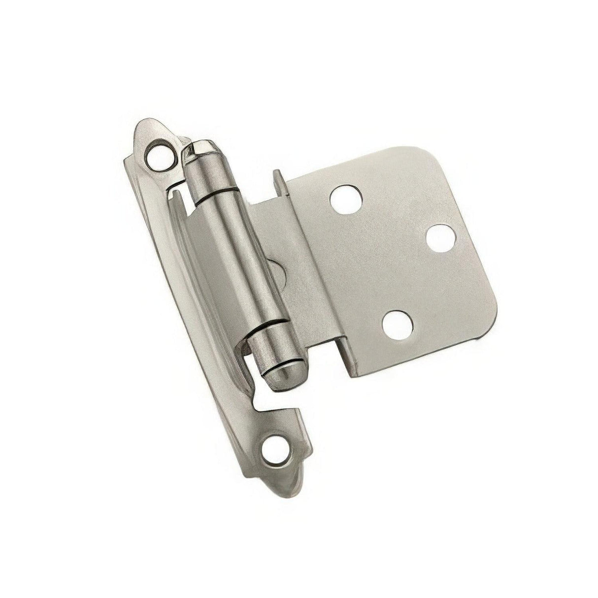 Amerock CM7128G10 3/8 Inch Inset Self-Closing Face Mount Hinge Satin Nickel