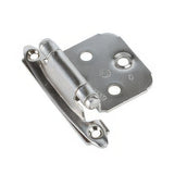 Amerock CM713914 Variable Overlay Self-Closing Face Mount Hinge Nickel