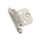 Amerock CM7139G10 Variable Overlay Self-Closing Face Mount Hinge Satin Nickel