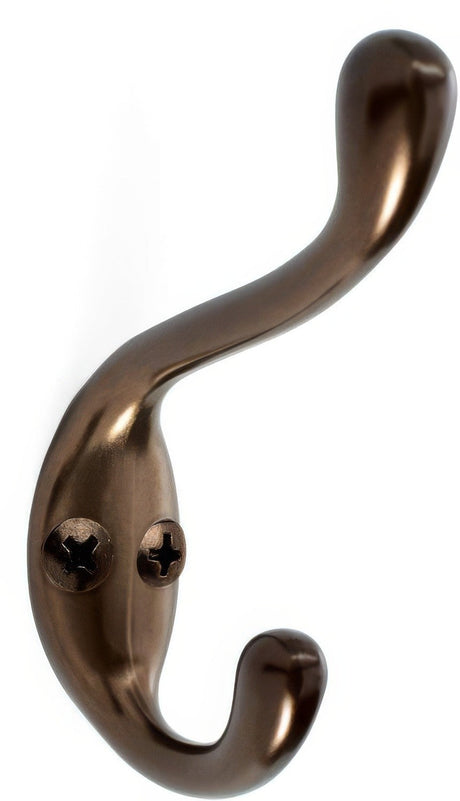 Amerock H55445CBZ H55445 Single Hooks Double Coat and Hat Hook Caramel Bronze