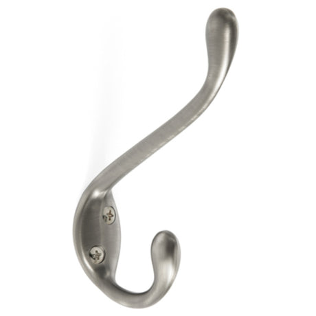 Amerock H55451AS H55451 Noble Double Coat and Hat Hook Antique Silver