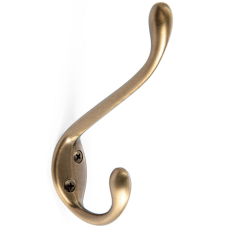 Amerock H55451GB H55451 Noble Double Coat and Hat Hook Gilded Bronze