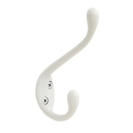 Amerock H55451GW H55451 Noble Double Coat and Hat Hook Gloss White