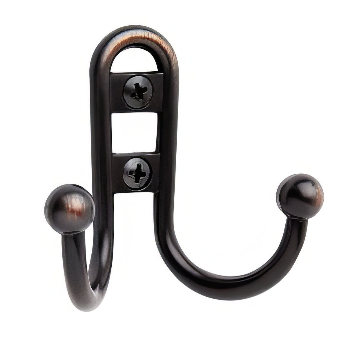 Amerock H55457ORB H55457 Decorative Hooks Double Prong Robe Hook Oil Rubbed Bronze