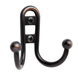 Amerock H55457ORB H55457 Decorative Hooks Double Prong Robe Hook Oil Rubbed Bronze