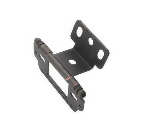 Amerock PK3180TBG10 satin nickel full inset hinge