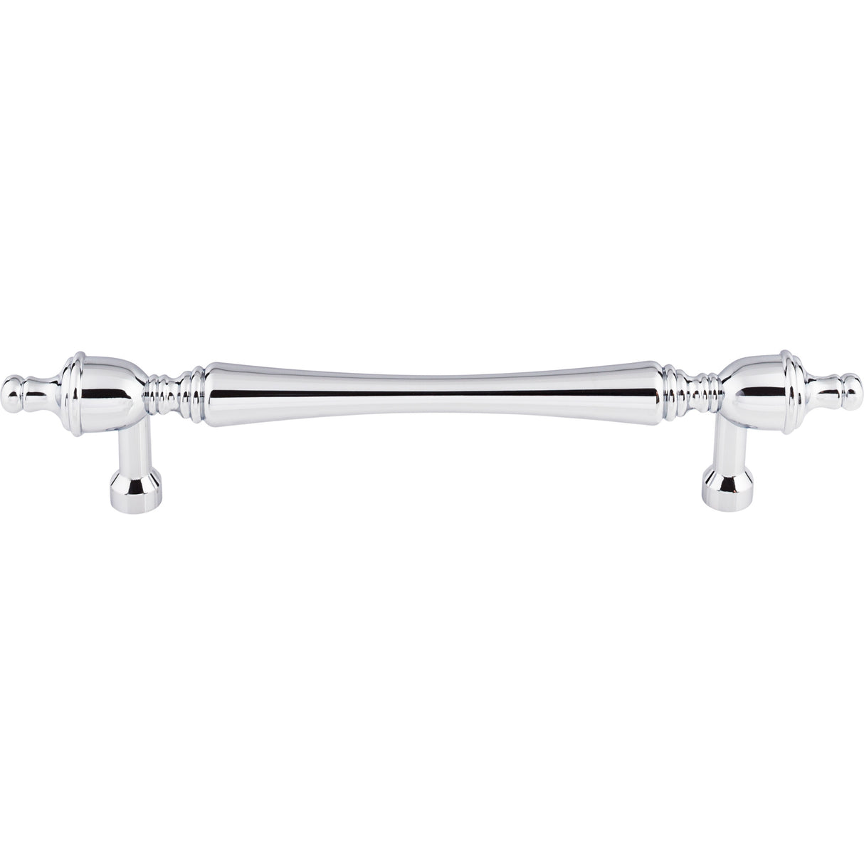 Top Knobs M817-7 Somerset Finial 7" Center to Center Bar Pull Polished Chrome