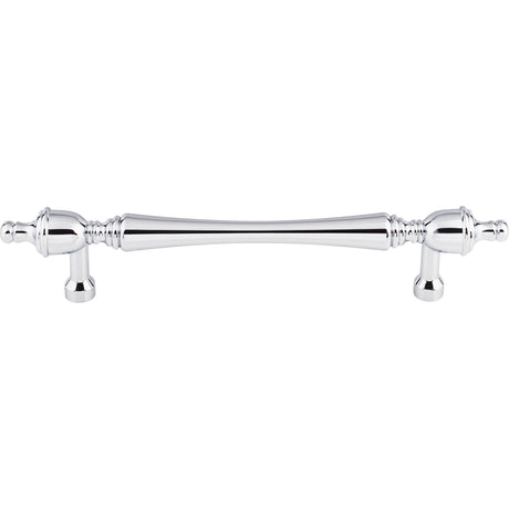 Top Knobs M817-7 Somerset Finial 7" Center to Center Bar Pull Polished Chrome