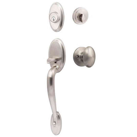 Sure-Loc AN507-AR 15 satin nickel single cylinder handleset