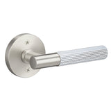 Sure-Loc AP100-RD FBL GRIP-SKN 15 flat black / satin nickel dummy door lever