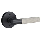 Sure-Loc AP100-RD FBL GRIP-SKN 26 flat black / polished chrome dummy door lever