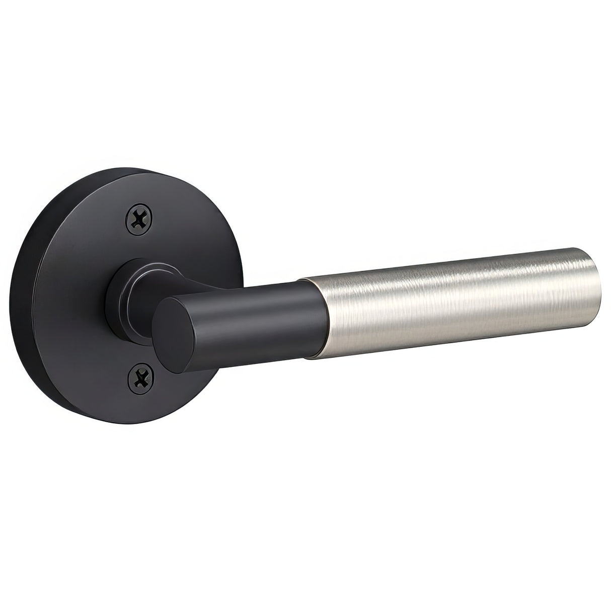 Sure-Loc AP100-RD FBL GRIP-SM 26 flat black / polished chrome dummy door lever