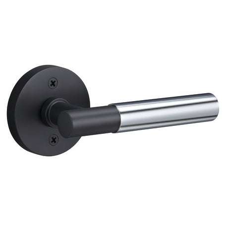 Sure-Loc AP100-RD FBL GRIP-SM SB flat black / satin brass dummy door lever