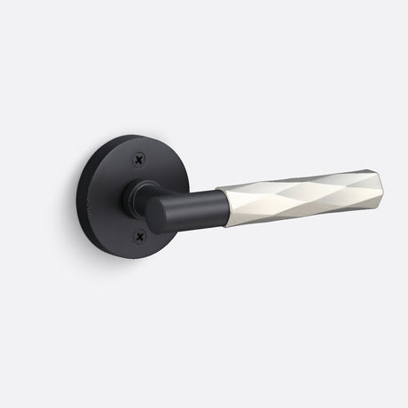 Sure-Loc AP100-RD FBL GRIP-VT 15 flat black / satin nickel dummy door lever