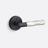 Sure-Loc AP100-RD FBL GRIP-VT 15 flat black / satin nickel dummy door lever