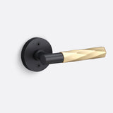 Sure-Loc AP100-RD FBL GRIP-VT SB flat black / satin brass dummy door lever