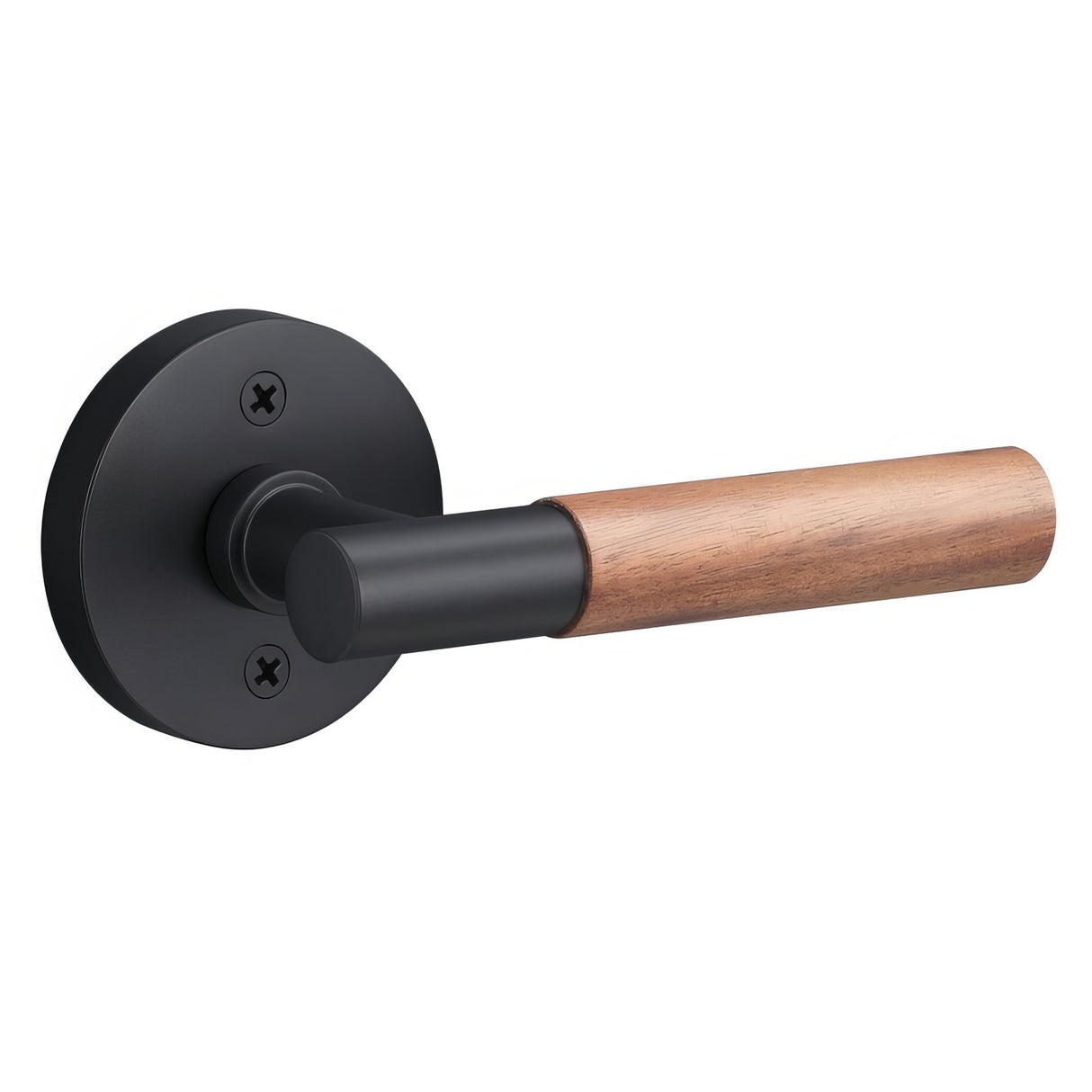 Sure-Loc AP100-RD FBL GRIP-WN flat black / walnut dummy door lever