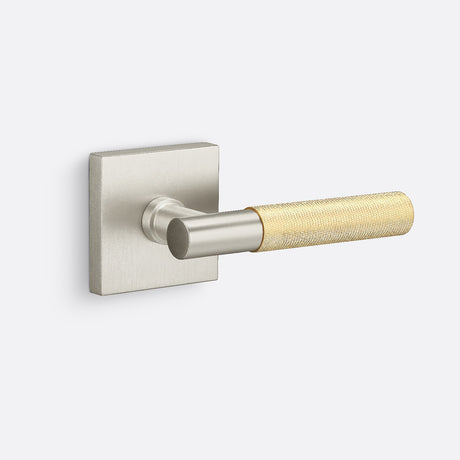 Sure-Loc AP100-SQ 15 GRIP-KN SB satin nickel / satin brass dummy door lever