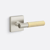 Sure-Loc AP100-SQ 15 GRIP-KN SB satin nickel / satin brass dummy door lever