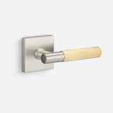 Sure-Loc AP100-SQ 15 GRIP-SKN SB satin nickel / satin brass dummy door lever