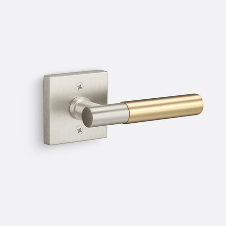 Sure-Loc AP100-SQ 15 GRIP-SM SB satin nickel / satin brass dummy door lever