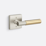 Sure-Loc AP100-SQ 15 GRIP-SM SB satin nickel / satin brass dummy door lever