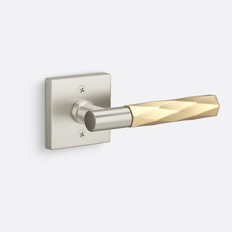 Sure-Loc AP100-SQ 15 GRIP-VT SB satin nickel / satin brass dummy door lever