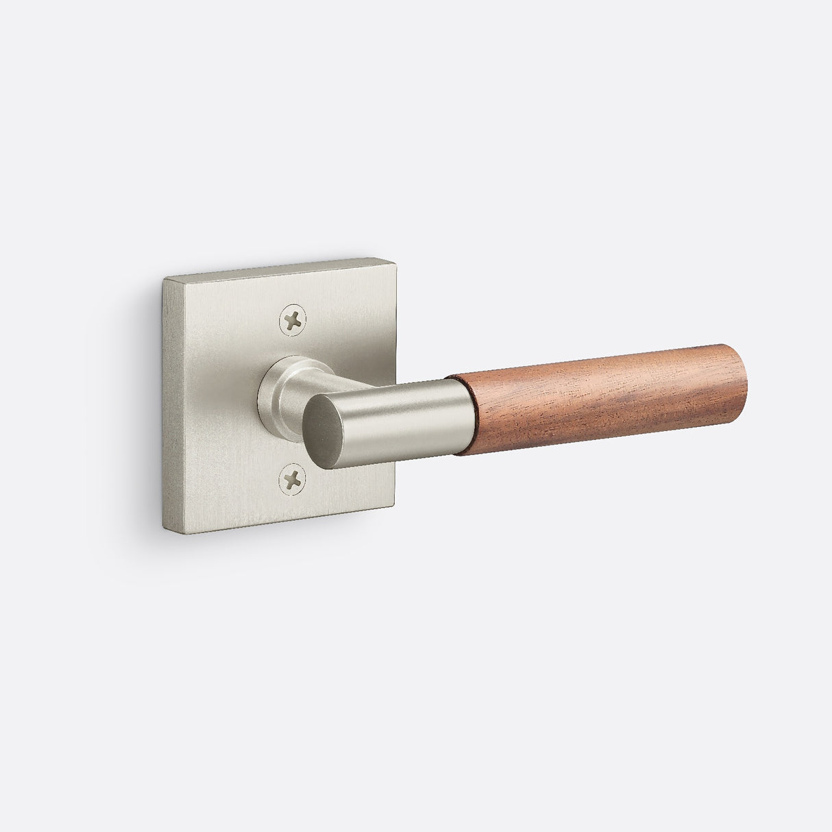 Sure-Loc AP100-SQ 15 GRIP-WN satin nickel / walnut dummy door lever