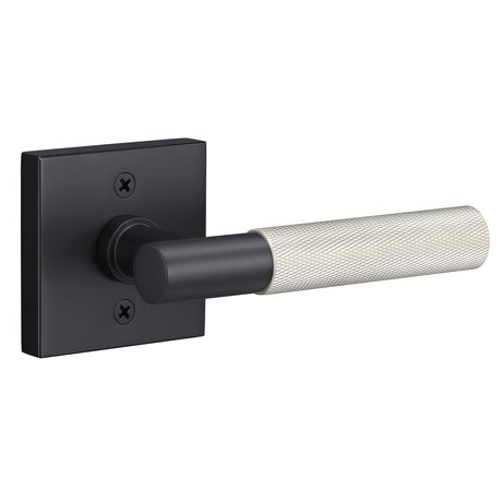 Sure-Loc AP100-SQ FBL GRIP-KN 15 flat black / satin nickel dummy door lever