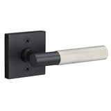 Sure-Loc AP100-SQ FBL GRIP-KN 15 flat black / satin nickel dummy door lever