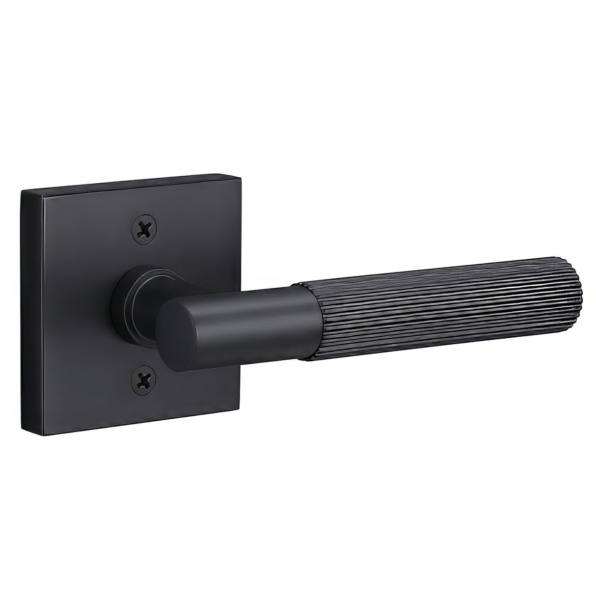 Sure-Loc AP100-SQ FBL GRIP-SKN FBL flat black dummy door lever