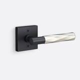 Sure-Loc AP100-SQ FBL GRIP-VT 15 flat black / satin nickel dummy door lever