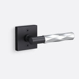 Sure-Loc AP100-SQ FBL GRIP-VT 26 flat black / polished chrome dummy door lever