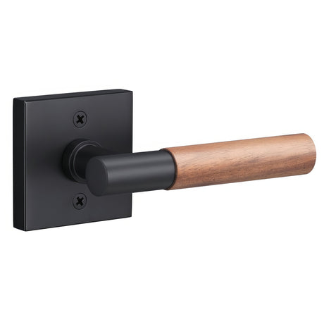 Sure-Loc AP100-SQ FBL GRIP-WN flat black / walnut dummy door lever